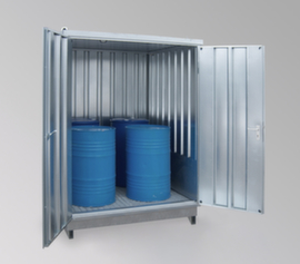 Lacont Gefahrstoff-Container fertig montiert