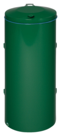 VAR Feuersicherer Abfallsammler Kompakt, 120 l, RAL6001 Smaragdgrün