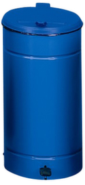 Wertstoffsammler Euro-Pedal für 70-Liter-Säcke, 70 l, RAL5010 Enzianblau, Deckel blau