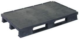 Palette mit Rand, PE-Regenerat, L&auml;nge x Breite 1200 x 1000 mm