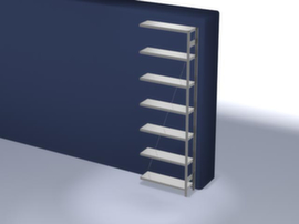 hofe System-Steckregal in mittelschwerer Bauart, Höhe x Breite x Tiefe 3000 x 1010 x 335 mm, 7 Böden