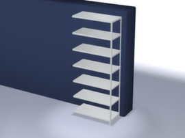 hofe erweiterbares Schraubregal mit bis zu 350 kg Fachlast