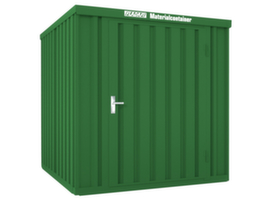 Säbu Lackierter Materialcontainer mit Holzfußboden