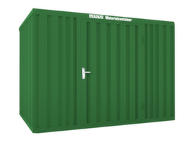 Säbu Lackierter Materialcontainer mit Holzfußboden