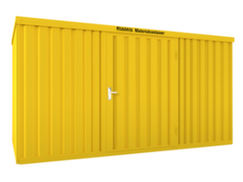 Säbu Lackierter Materialcontainer FLADAFI® mit Holzfußboden