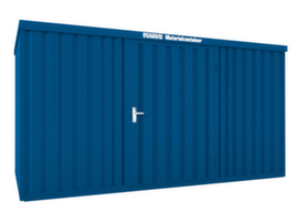 Säbu Lackierter Materialcontainer FLADAFI® mit Holzfußboden