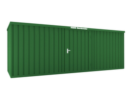 Säbu Lackierter Materialcontainer mit Holzfußboden