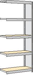 regalwerk Spanplatten-Steckregal mit Böden, Höhe x Breite x Tiefe 2000 x 875 x 326 mm, 5 Böden