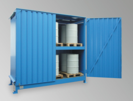 Lacont Gefahrstoff-Regalcontainer für maximal 60 200-Liter-Fässer