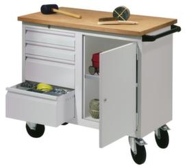 PAVOY Mobile Werkbank, 4 Schubladen, 1 Schrank