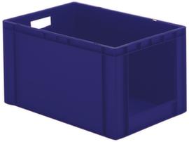 Lakape Euronorm-Stapelbehälter Favorit mit offener Stirnseite, blau, Inhalt 61 l