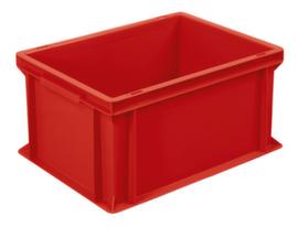 Euronorm-Stapelbehälter Basic mit verstärktem Rippenboden, rot, Inhalt 21 l