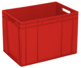 Euronorm-Stapelbehälter Basic mit verstärktem Rippenboden, rot, Inhalt 83 l