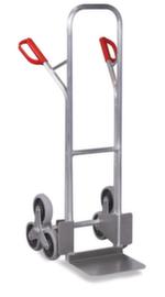 VARIOfit 3-Stern-Treppenkarre aus Aluminium, Traglast 200 kg, Schaufelbreite 320 mm, Vollgummi-Bereifung