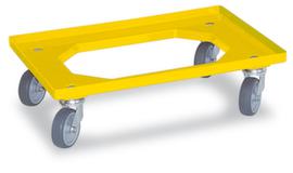 Kastenroller mit offenem Winkelrahmen, Traglast 250 kg, gelb
