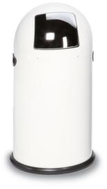 Push-Abfallbehälter, 33 l, weiß