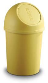 helit Push-Abfallbehälter, 6 l, gelb