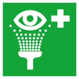 Erste-Hilfe-Schild SafetyMarking® Augenspülstation, Aufkleber, langnachleuchtend