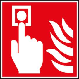 Brandschutzschild SafetyMarking® Brandmelder manuell, Aufkleber, langnachleuchtend