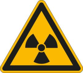 Warnschild vor radioaktiven/ionisierenden Stoffen, Wandschild