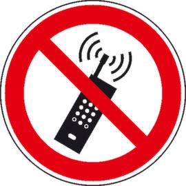 Verbotsschild Mobilfunk verboten, Aufkleber, Standard