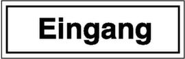 Türschild "Eingang" / "Ausgang", Folie