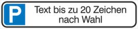 Aluminium-Parkplatzschild