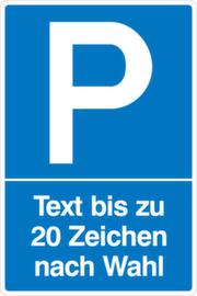 Parkplatzschild, Wandschild