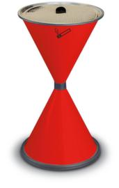 Standascher Diabolo Classic in Eieruhrform, rot