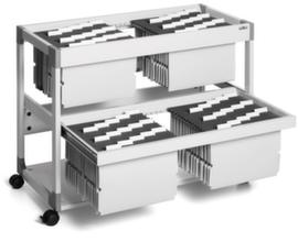 Durable Hängemappenwagen File mit 2 Ebenen, RAL7035 Lichtgrau