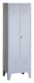 C+P Garderobenschrank Classic mit 2 gemeinsam verschließbaren Abteilen, Abteilbreite 400 mm