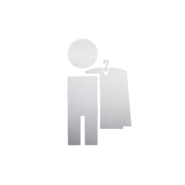 Türschild mit Silhouette