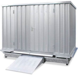 Lacont Gefahrstoff-Container fertig montiert, Lagerung passiv, Breite x Tiefe 5075 2075 mm
