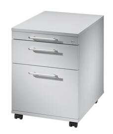 Rollcontainer Solid mit HR-Auszug, 1 Schublade(n), weiß/weiß