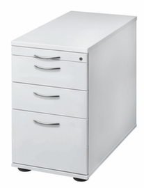 Standcontainer Solid mit HR-Auszug, 2 Schublade(n), weiß/weiß