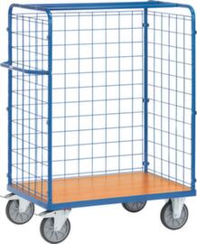 fetra Paketwagen mit Drahtgitterwänden, Traglast 600 kg