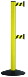Gurtpfosten Safety mit 2 Gurten, Gurtlänge 3,7 m, Pfosten Aluminium