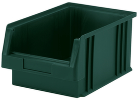 Lakape Stapelbarer Sichtlagerkasten Eco rollenbahngeeignet, grün, Tiefe 330 mm, Polypropylen