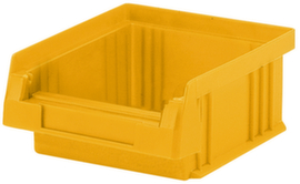 Lakape Stapelbarer Sichtlagerkasten Eco rollenbahngeeignet, gelb, Tiefe 89 mm, Polypropylen