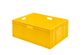 Lakape Euronorm-Stapelbehälter Favorit Wände + Boden geschlossen, gelb, Inhalt 127 l