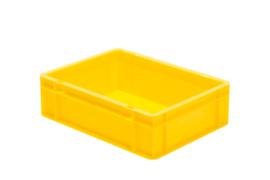Lakape Euronorm-Stapelbehälter Favorit Wände + Boden geschlossen, gelb, Inhalt 10 l