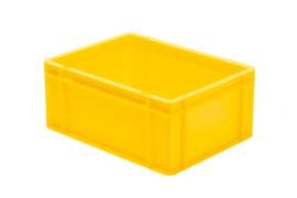 Lakape Euronorm-Stapelbehälter Favorit Wände + Boden geschlossen, gelb, Inhalt 15 l