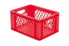 Lakape Euronorm-Stapelbehälter Favorit Wände durchbrochen, rot, Inhalt 19 l