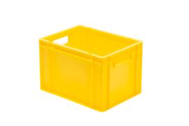 Lakape Euronorm-Stapelbehälter Favorit Wände + Boden geschlossen, gelb, Inhalt 24 l