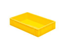 Lakape Euronorm-Stapelbehälter Favorit Wände + Boden geschlossen, gelb, Inhalt 22 l