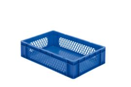 Lakape Euronorm-Stapelbehälter Favorit Wände durchbrochen, blau, Inhalt 26 l