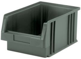 Lakape Stapelbarer Sichtlagerkasten Eco rollenbahngeeignet, grau, Tiefe 330 mm, Polypropylen