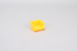 Allit Sichtlagerkasten ProfiPlus Box 1, gelb, Tiefe 100 mm, Polypropylen
