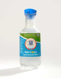 Augenspülflasche, 1 x 500 ml Kochsalzlösung