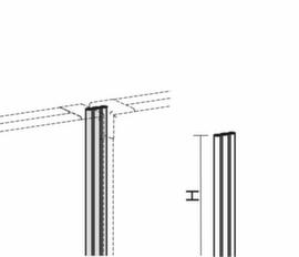 Gera Linearverbindung Pro für Trennwand, Höhe 600 mm
